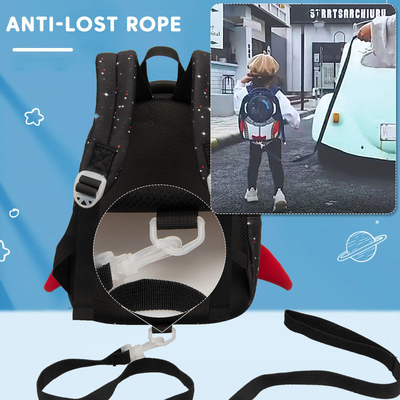 防水3Dロケットの子供は宇宙飛行士がランドセルを反無くなった漫画の女の子をBackpack