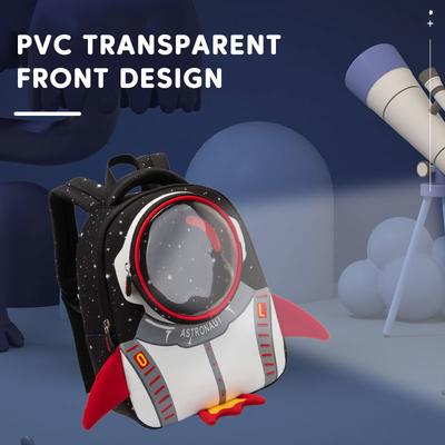 防水3Dロケットの子供は宇宙飛行士がランドセルを反無くなった漫画の女の子をBackpack