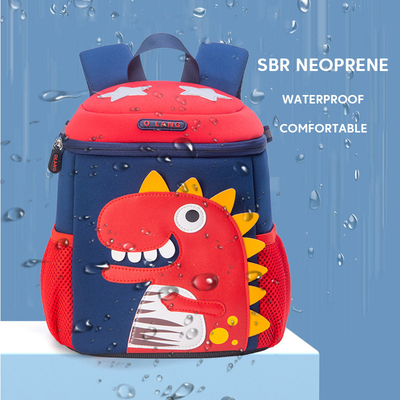 幼稚園の防水子供はMochilaの恐竜3Dのかわいい漫画の幼児BookbagをBackpack
