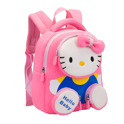 OEM 3D猫の子供は動物の子供がBackpack幼稚園の通学かばんの子供をBackpacks