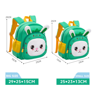失われる猿のネオプレンの防水子供は3Dかわいい漫画の反Backpack