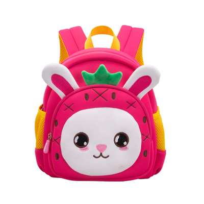 ウサギの防水子供はFCS 3Dの幼児の幼稚園の子供の通学かばんをBackpack