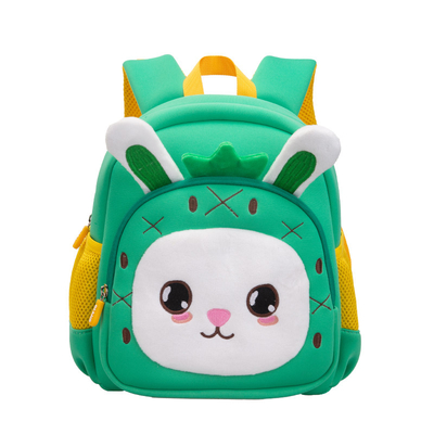 ウサギの防水子供はFCS 3Dの幼児の幼稚園の子供の通学かばんをBackpack