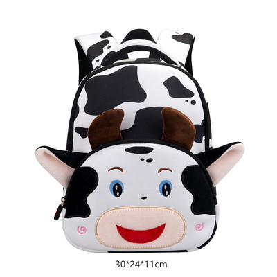 牛防水子供は漫画3Dの動物の幼稚園の女の子を作る通学かばんをBackpack