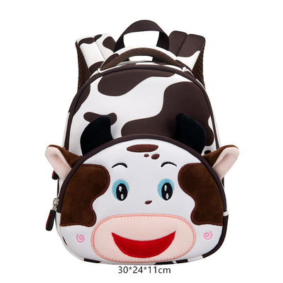 牛防水子供は漫画3Dの動物の幼稚園の女の子を作る通学かばんをBackpack