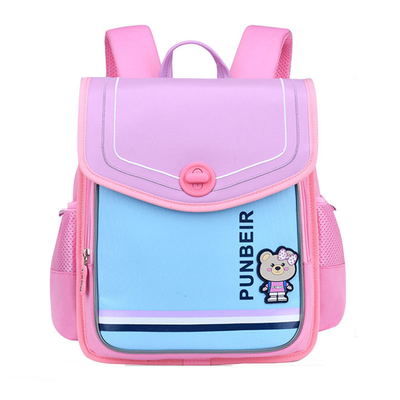 縦の革学校は女の子のFDA BSCIの証明のための防水ランドセルをBackpacks