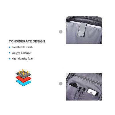 ポリエステル線維 ビジネス ラップトップは防水15.6インチのラップトップ袋をBackpack