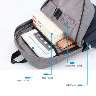 USBの反盗難充満バックパックの防水15.6インチのラップトップのリュックサック