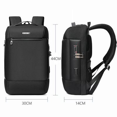反盗人ビジネス ラップトップのバックパックの大容量ナイロン15.6inch
