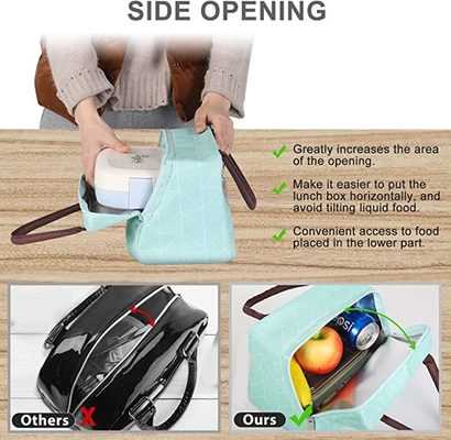 オックスフォードは女性の人のために防水トート バックのResuableの買い物袋を絶縁した