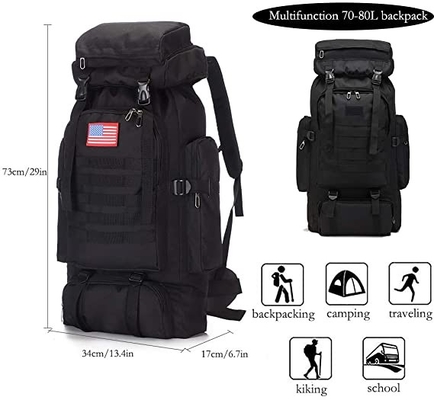 キャンプする70lバックパックのMolleのリュックサックの防水旅行Daypackをハイキングする