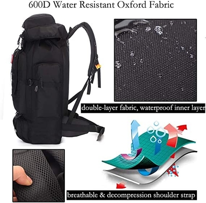 キャンプする70lバックパックのMolleのリュックサックの防水旅行Daypackをハイキングする
