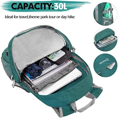 折り畳み式バックパックの防水ライト級選手をハイキングする30l Packable