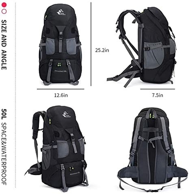 50l上昇のキャンプの旅行のための軽量の防水ハイキングのバックパック