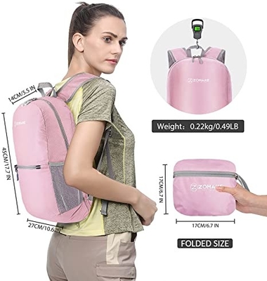 ODMの折り畳み式屋外のハイキングのバックパックの防水20l Packableバックパック