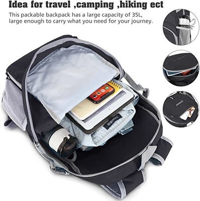 軽量の屋外のハイキングのバックパックの防水35l旅行バックパック