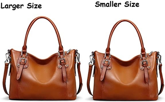 ODMの女性の本革の財布のCrossbodyの学生かばんの上のハンドルのトート バック