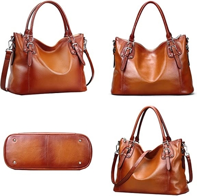 ODMの女性の本革の財布のCrossbodyの学生かばんの上のハンドルのトート バック