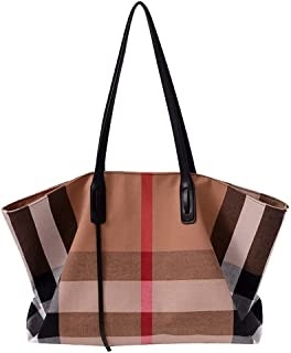 キャンバスの女性の贅沢なハンドバッグの大容量の広い女性Crossbody財布